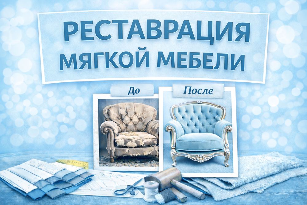 Реставрации мягкой мебели