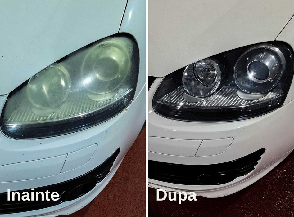 Recondiționare/polish faruri auto + ceramica (GARANȚIE 1 AN)