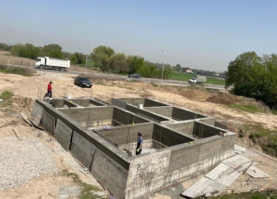 Заливка фундамент Конаев