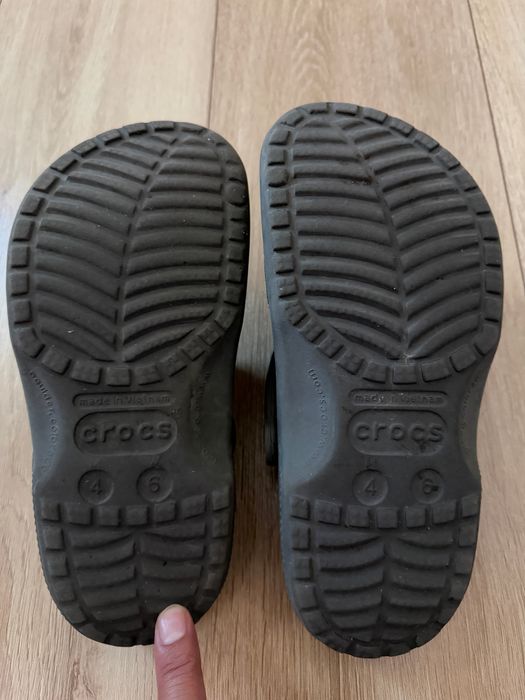 Crocs Classic Детски Анатомични Обувки за Плаж Сив 36-37 номер