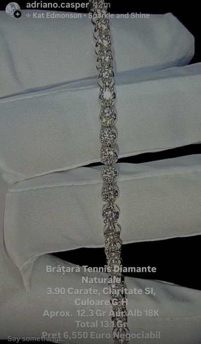 Brățară Tennis Diamante 3.90 carate