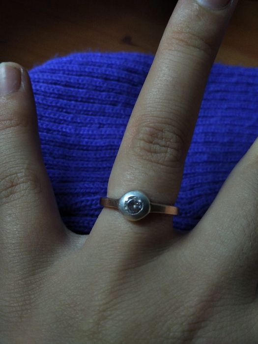 кольцо из чистого серебра