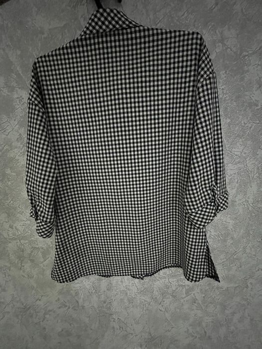 Клетчатая рубашка со средними рукавами