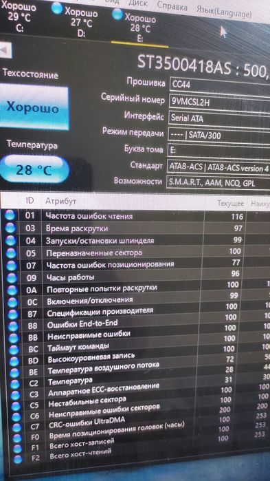 Жёсткий диск 500гб