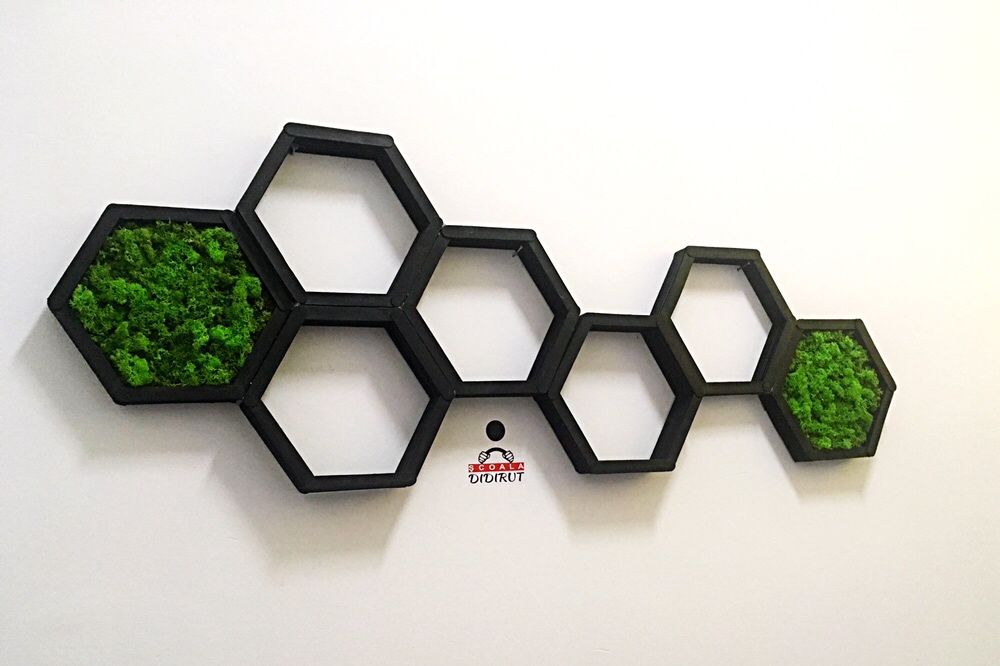 Forme hexagonale perete- fagure hexagon 3 buc-65 lei