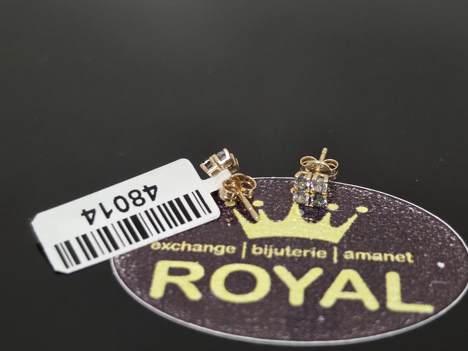 Bijuteria Royal: Cercei aur 14k 0.60 gr