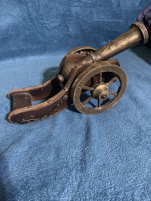 Tun macheta bronz vechi decor obiect
