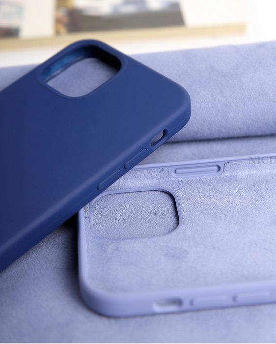 Husa Antisoc cu microfibra pt. iPhone 12, 12 Mini, 12 Pro, 12 Pro Max