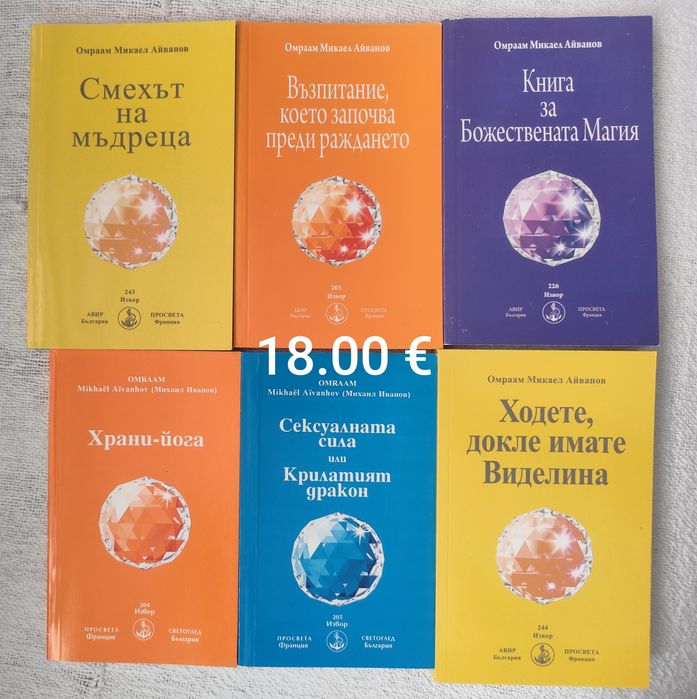 Лот от 6 книги на духовна тематика