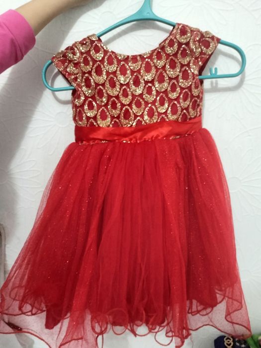 Красные детские платья красивые