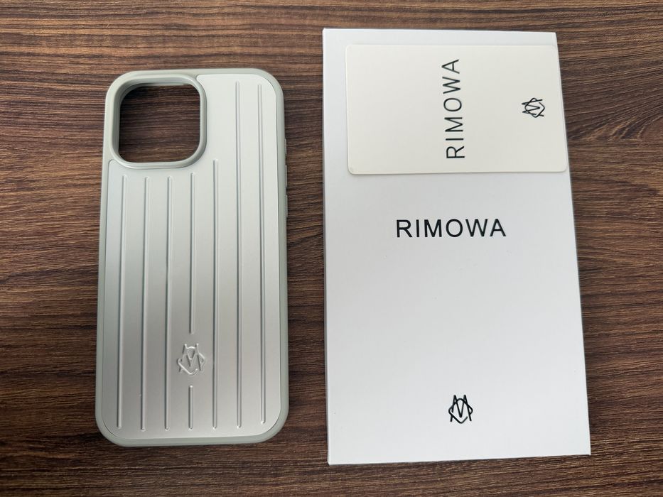 Rimowa iPhone 15 Pro Max Aluminum Case Husa Metalica Argintie Silver