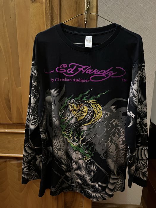 ed hardy оригинальный лонгслив