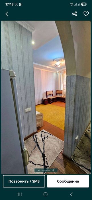 Ижарага 1 хонали квартира Берилади