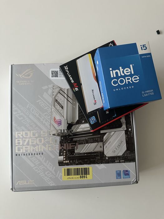 Kit intel (Asus B760-G, 14600k, AIO, 32gb DDR5)