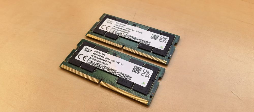 Memorie RAM Laptop 64GB DDR5_KIT 2x32GB_4800Mhz SK HYNIX // Absolut NOI