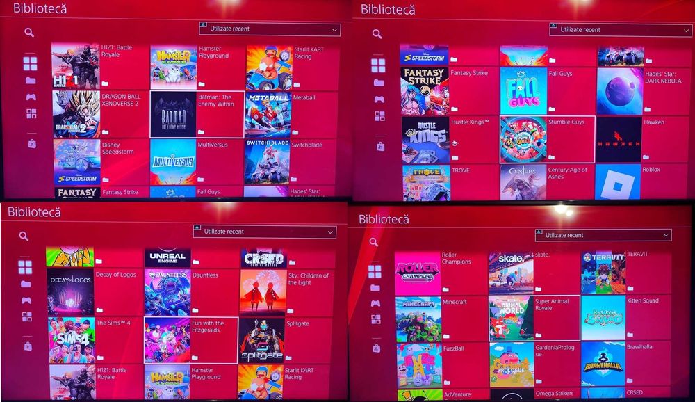50 jocuri+PS4 PRO 1TB, 1 Manetă, Fortnite, GTA V, Mortal Kombat 11, NFS Heat