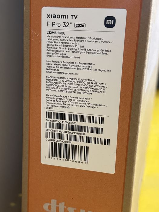 Xiaomi TV F Pro 32inch QLED 2026 / Sigilat