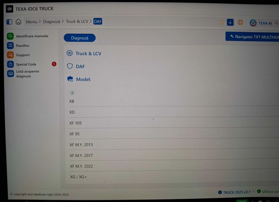 Diagnoza tester TEXA MULTIHUB autoturisme, camioane, utilaje, remorci