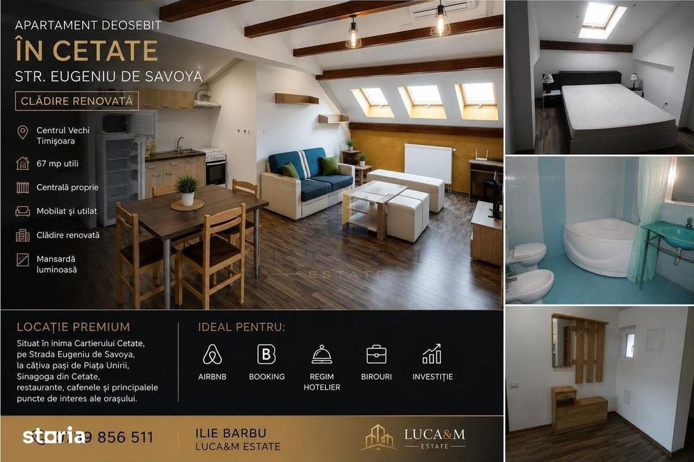 Apartament cu atmosfera aparte in Cetate - Str. Eugeniu de Savoya - Cl