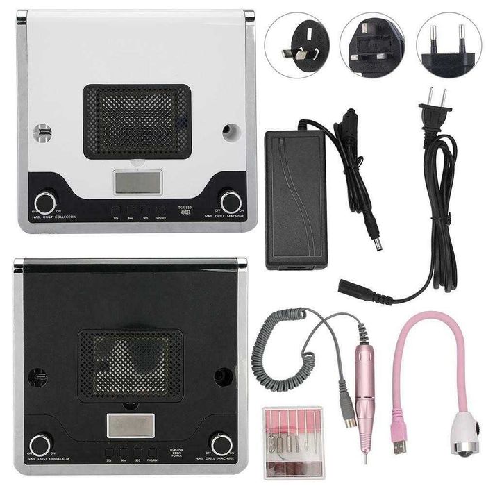 4 в1 Прахоул.,Ел.пила и ЛЕД/УВ Гел/Лак Печка-лампа 108 в. Черна и Бяла