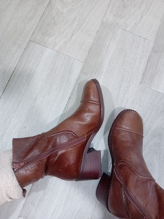Botine piele naturală interior-exterior