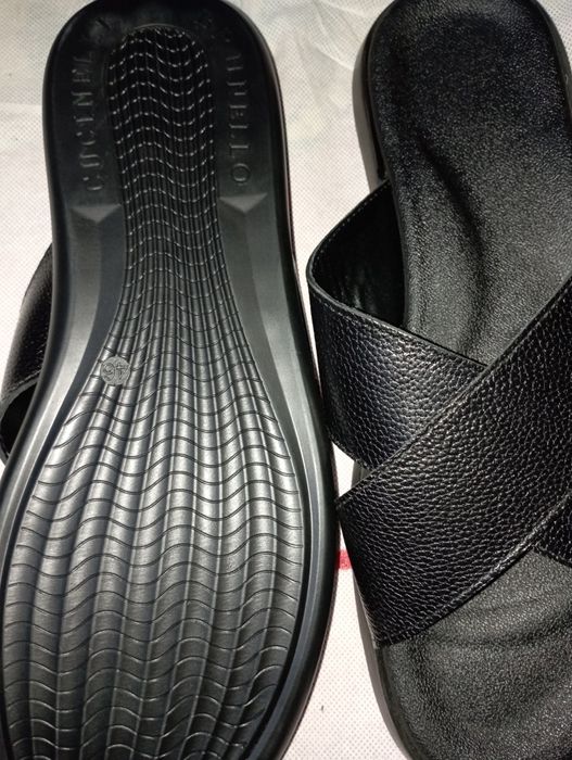 Мужские новый шлепки кожаные Louis Vuitton великан 46 размер.