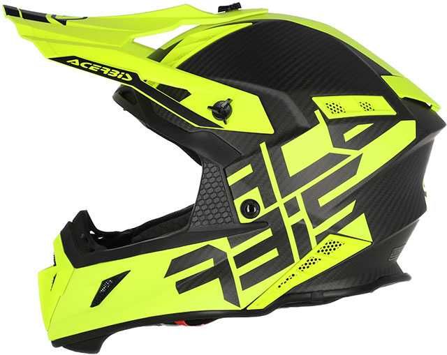 Acerbis Каска STEEL CARBON ORANGE/BLUE Мото Мотори Крос Ендуро АТВ