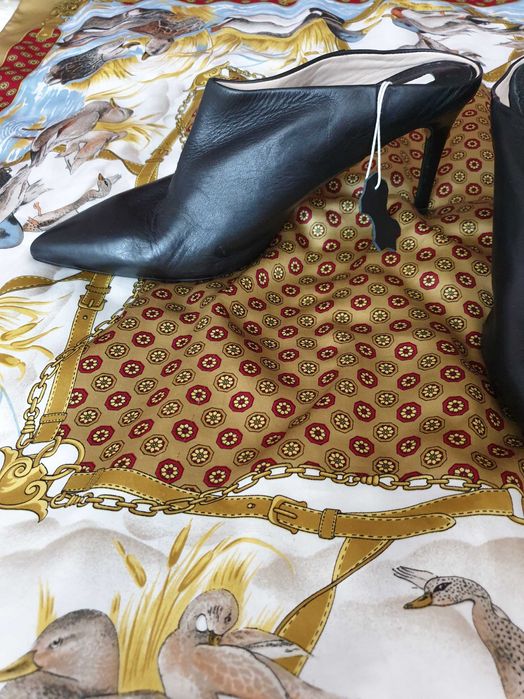 Saboti pantofi piele naturala H&M Zara Massimo Dutti Musette