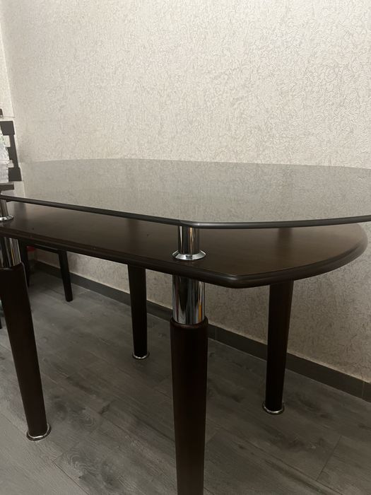 Masa bucatarie sticla 130 cm 80 cm