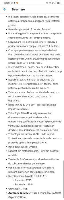 Scoica MAXI-COSI Pebble 360