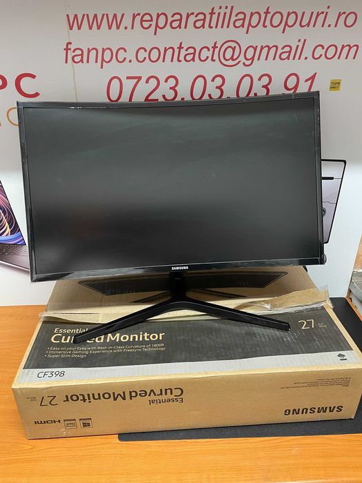 Monitor gaming Curbat Samsung 27" Curved  CF398 impecabil, 100 Hz