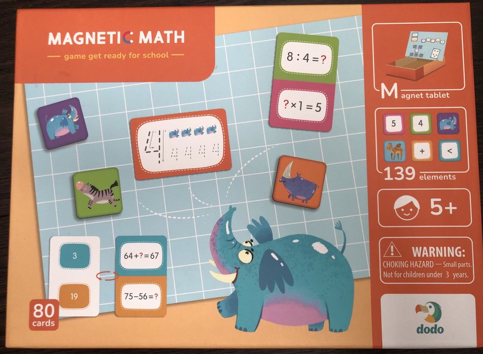 НОВА Игра Magnetic Math Dodo, 139 ел.