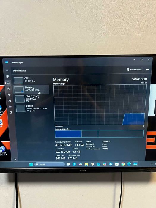 PC Gaming  I5 Gen.10 / 16 GB RAM DDR4 / SSD 500 GB / NVIDIA RTX 3060 * Krom Amanet Margeanului *