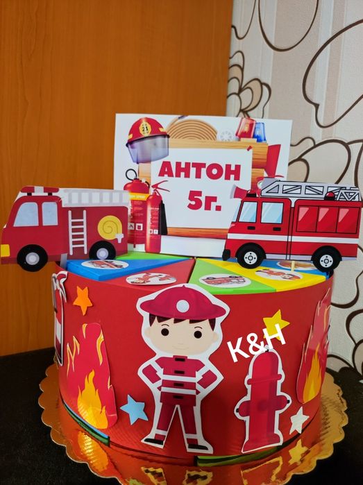 Картонена торта  за детски рожден ден