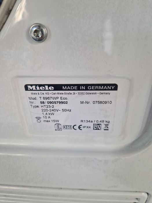 Сушилня Miele T8967WP 7 кг А+++