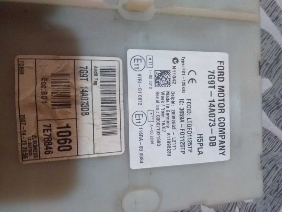 contact cu cheie, modul confort, tablou ford mondeo mk4