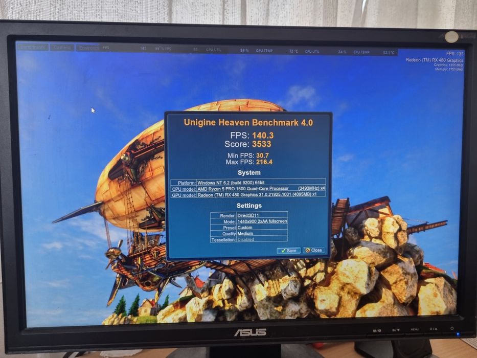 Ryzen 5 PRO 1500  Rx 480 8gb 32 gb ram Ddr4