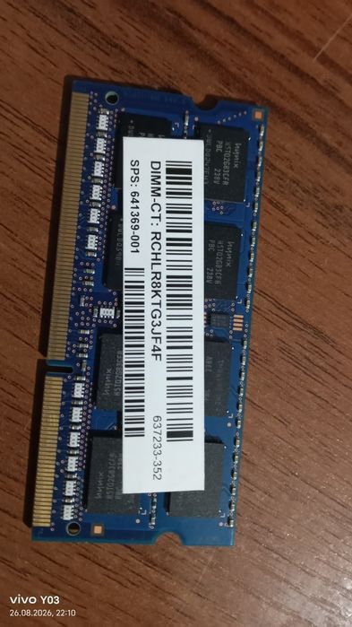 Hynix 4GB DDR3 SO-DIMM PC3-12800S 1600MHz