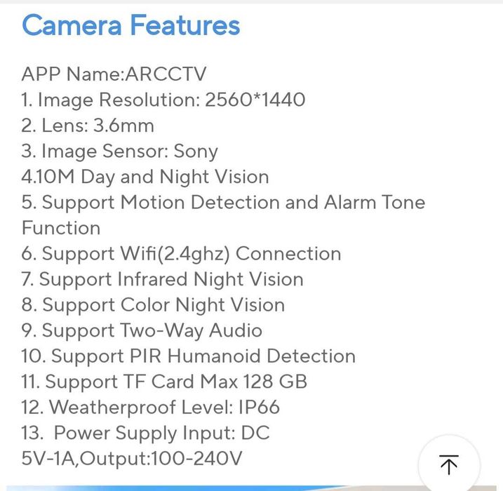 Camera supraveghere solara ,wireless ARCCTV,4Mp