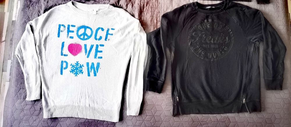 Flanele/bluze/pulovere Zara/Bershka/Chiemsee mărime M toate la 70 lei