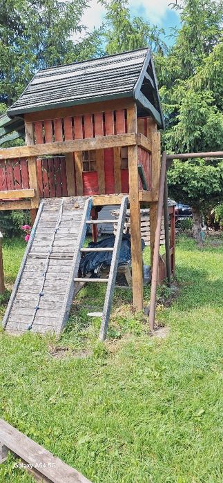 Ansamblu joaca copii exterior, lemn