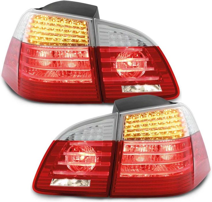 LED стопове BMW E61 5 червени бели хром Лед Комби Е60 БМВ Е61 03-07'