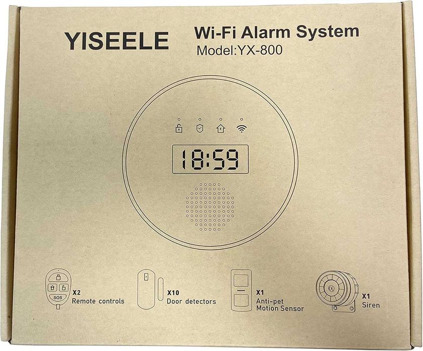 Алармена система YISEELE 16 части WiFi