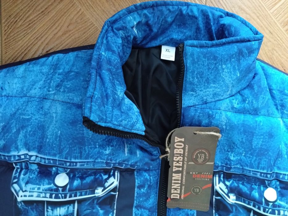 зимно яке полиестер "DENIM"
