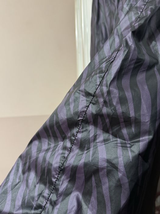 Pantaloni Nike, material fas, zebra print mov