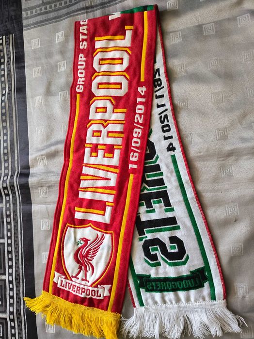 Колекционерски шал Лудогорец - Ливърпул ФК, 26.11.2014 г