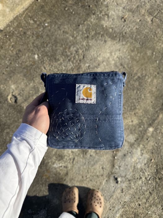Borseta / geanta Carhartt WIP  reworked 1 of 1 Handmade blue