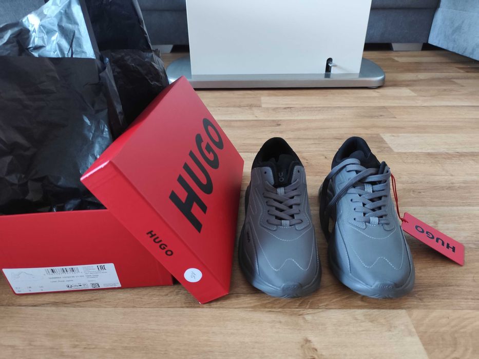 HUGO Leon_runn_nyme DARK Grey