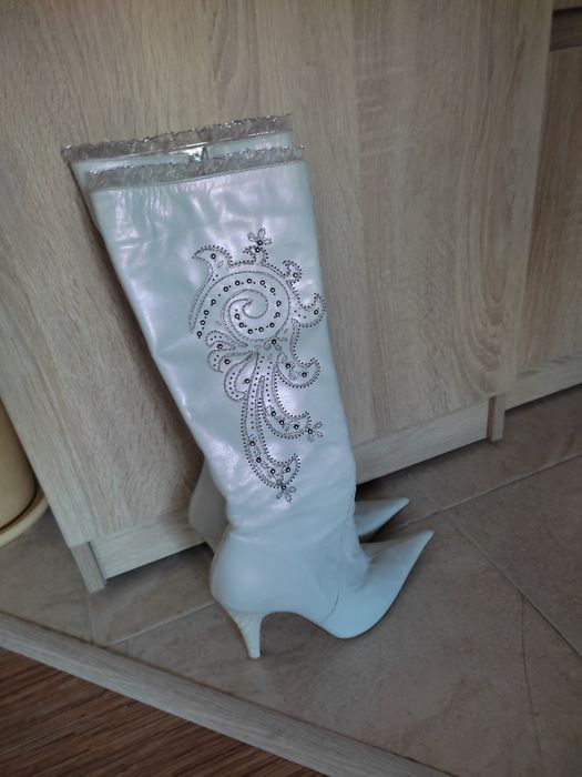 Сапоги кожа Италия