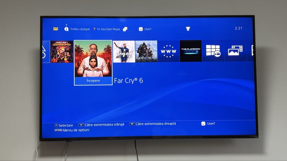 Consola PS4 Modata-God Of War-FarCry-Minecraft-Fifa23-2Controller-BUN